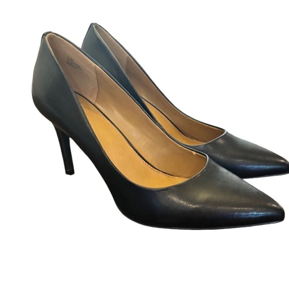 14th and Union Maty‎ Black Heels Sleek and Simple Size 8.5